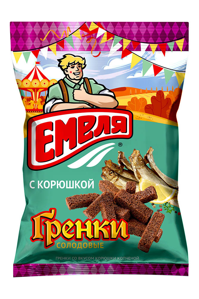 Гренки Емеля Корюшка 60г