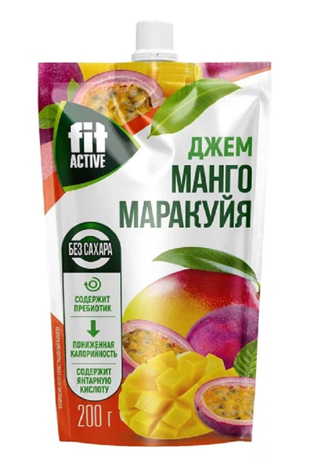 Джем Фит актив манго/маракуйя 200г дой-пак
