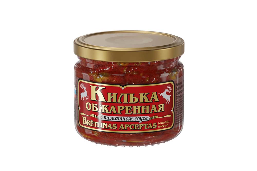 Килька Вкусные консервы обжаренная в томатном соусе, ст/б 260г
