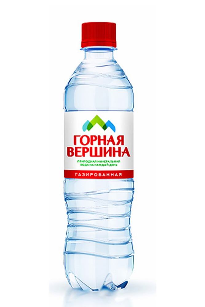Вода Горная вершина газированная 0,5л
