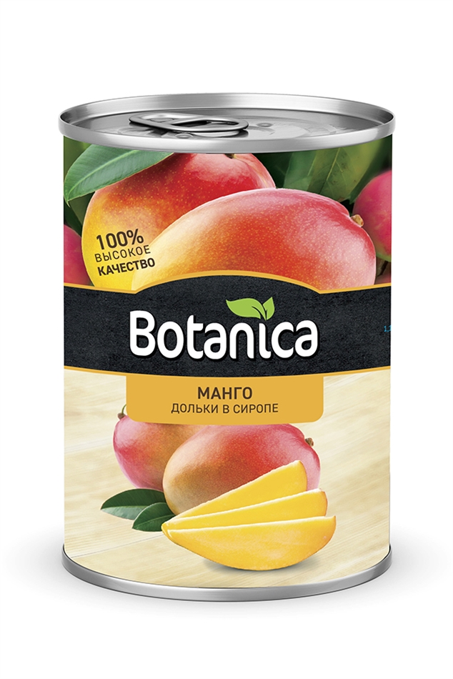 Манго Ботаника дольки в сиропе 425мл железная банка