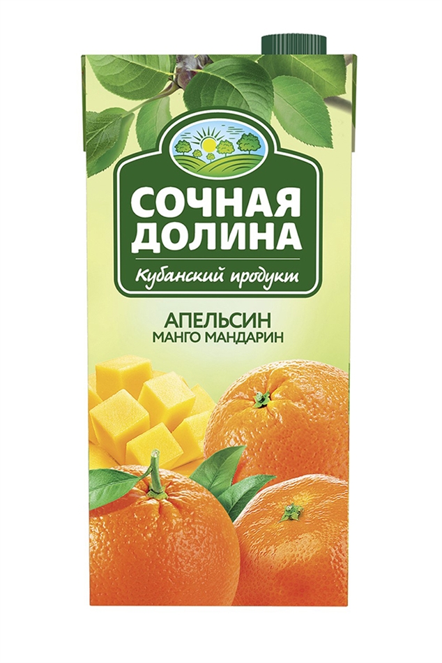 Напиток Сочная Долина апельсин, манго и мандарин с/с 1,93л