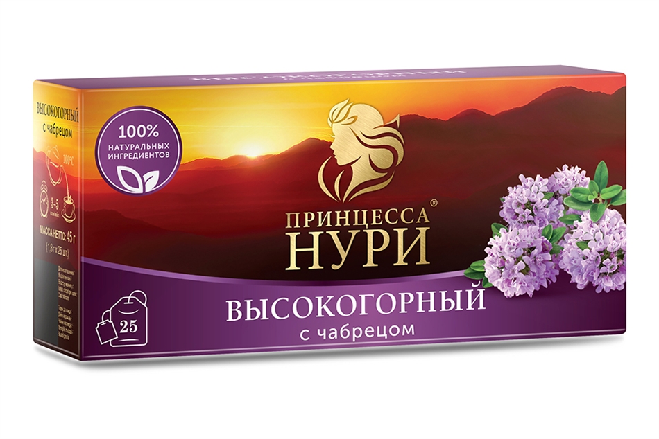 Чай Нури высокогорный с чабрецом 25пак