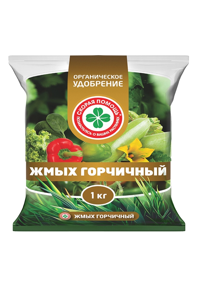 Удобрение органическое Жмых горчичный Скорая помощь 1кг