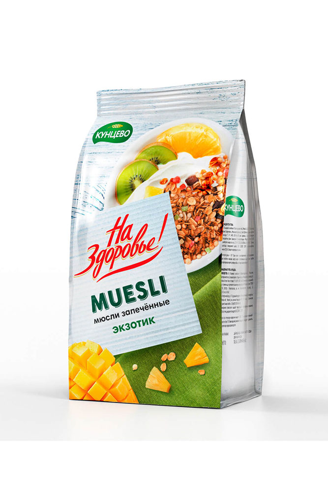 Мюсли На здоровье! запеченные экзотик 300г