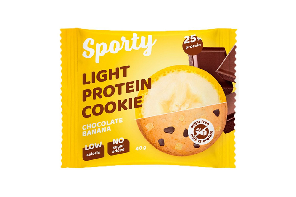 Печенье Спорти Банановый брауни обогащенное белком 40г