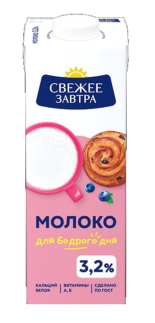 Молоко Свежее Завтра ультрапастеризованное 3,2% 500мл