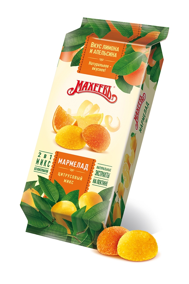Мармелад Махеев Цитрусовый микс 250г