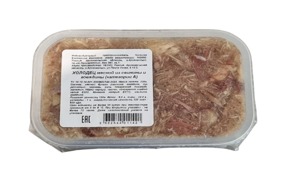 Холодец мясной из свинины и говядины 250г