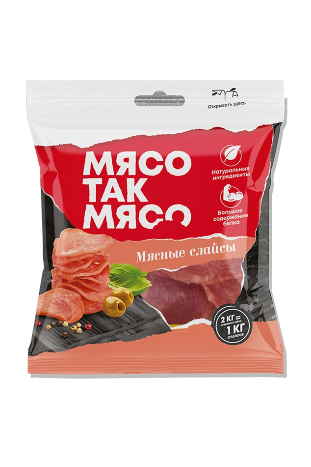 Слайсы МясоТакМясо мясные с/в 50г