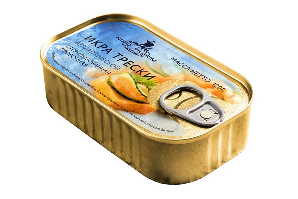 Икра трески Норд Пилигрим ж/б 120г