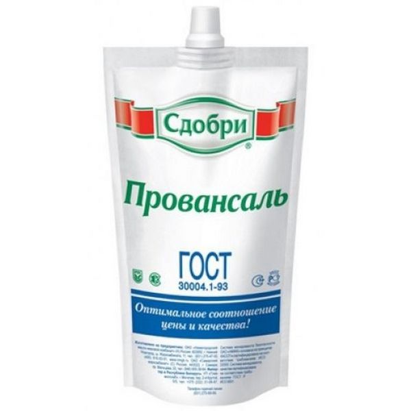 Соус майонезный Сдобри Провансаль 40% 350г