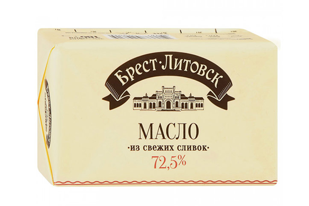Масло Брест-Литовск сладко-сливочное 72,5% 360г