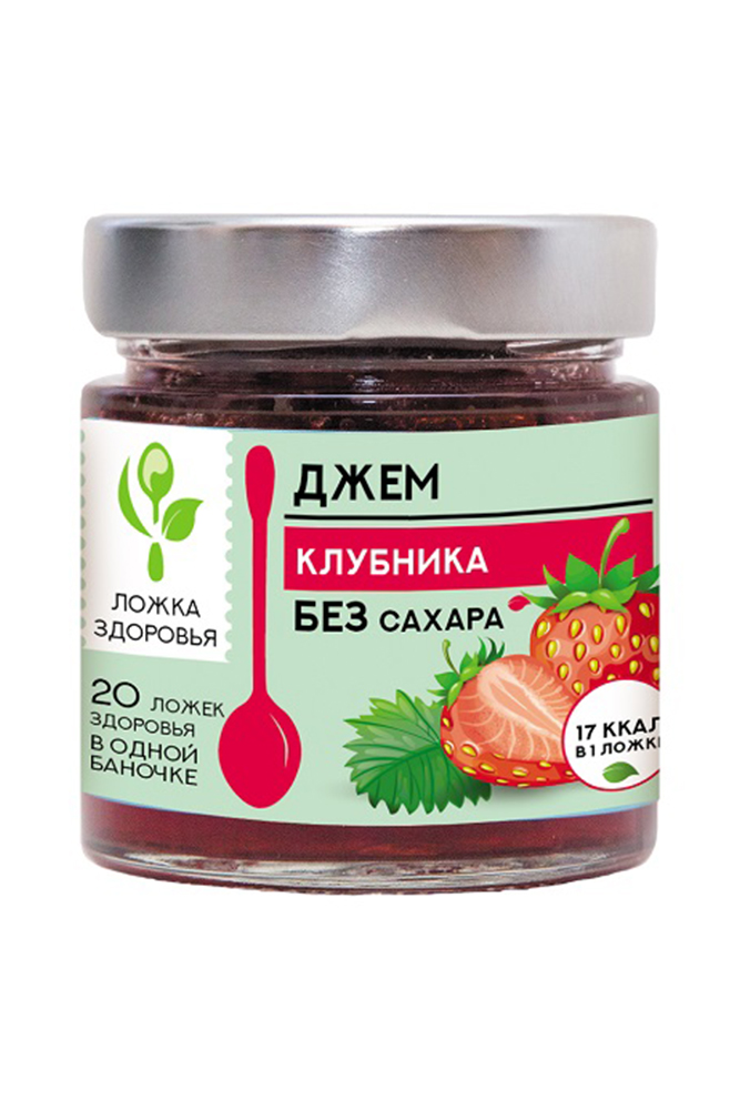Джем Ложка здоровья клубника без сахара 200г