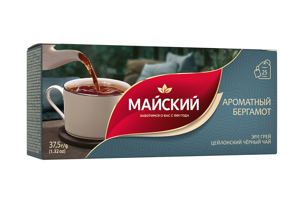 Чай Майский Ароматный бергамот черный 25пак