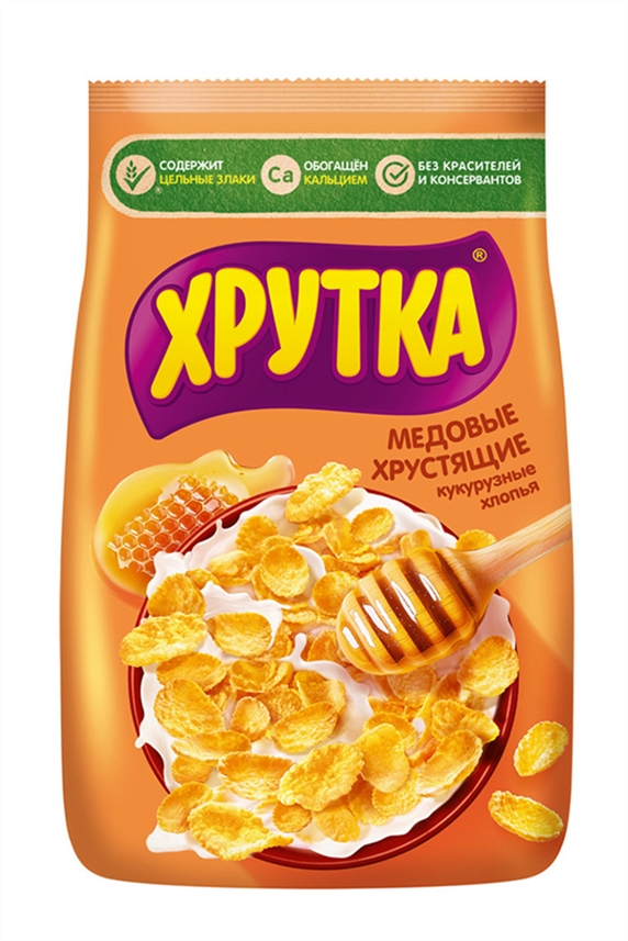 Хлопья Хрутка медовые хрустящие обогащенные кальцием 270г
