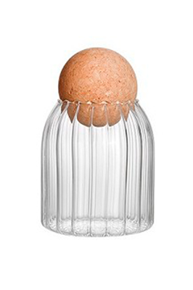 Банка стеклянная с пробковой крышкой Эко Стиль 500мл