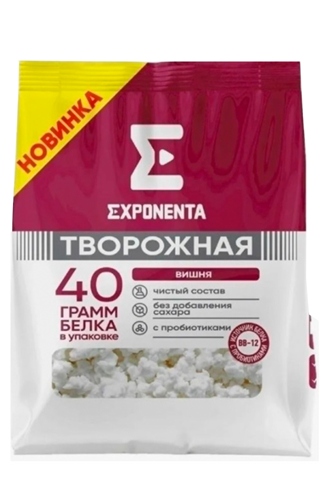 Продукт творожный Экспонента вишня п/э 250г