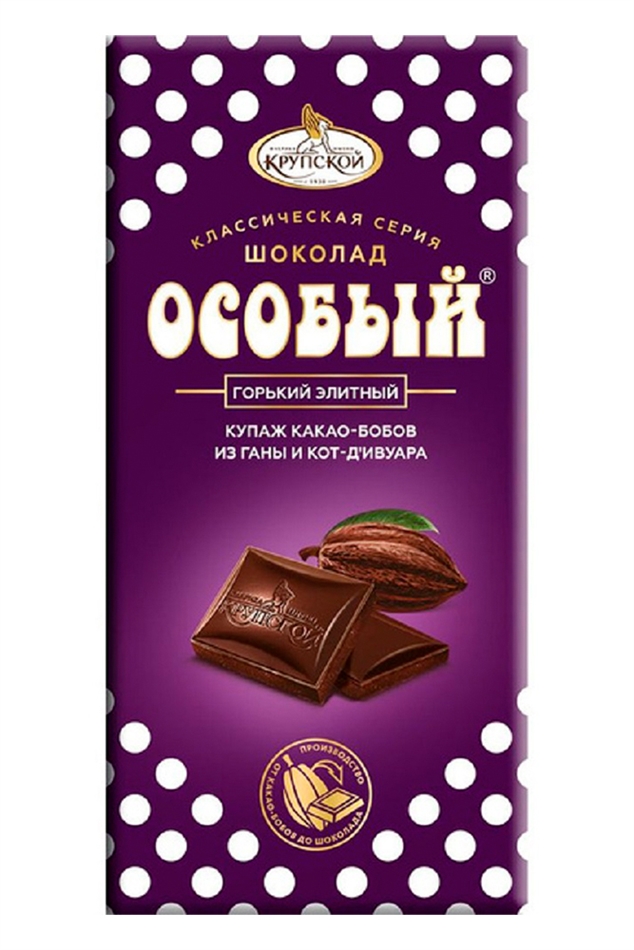 Шоколад Особый горький Элитный 85г