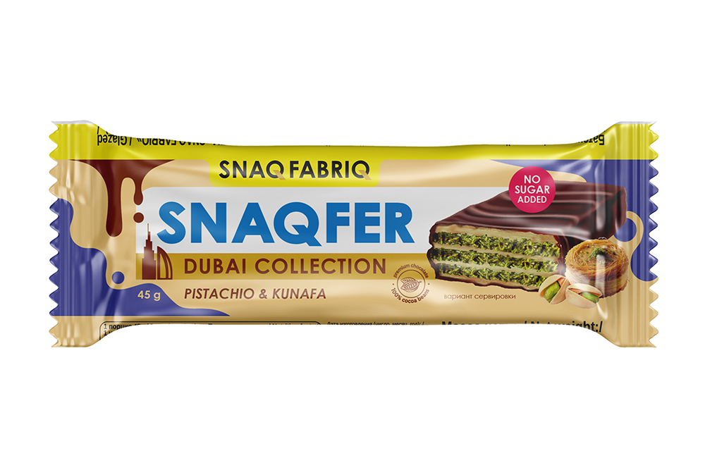 Батончик Снэк Фабрик фисташка и  хрустящее тесто 45г