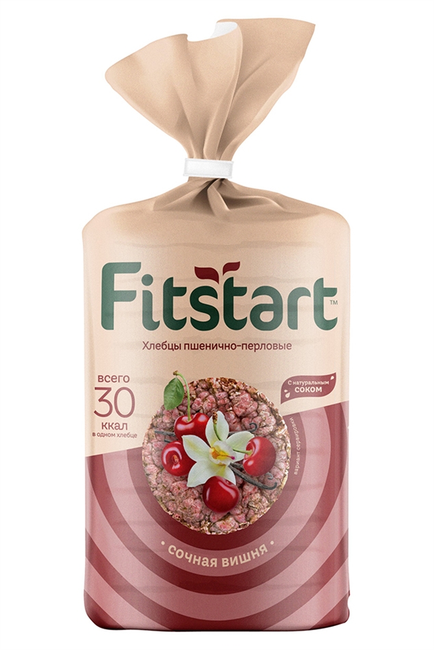 Хлебцы Фитстарт пшенично-перловые Сочная вишня 100г