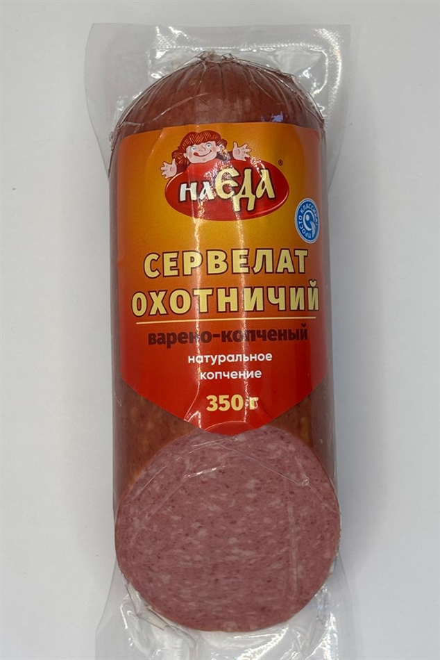 Колбаса Сервелат НаЕда Охотничий варено-копченая 350г