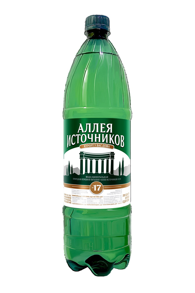 Вода Аллея Источников №17 минеральная лечебно-столовая ПЭТ 1,5л