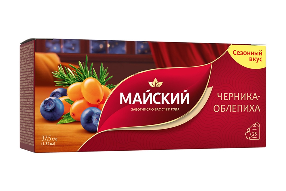 Чай Майский Черника-облепиха 37,5г 25пак