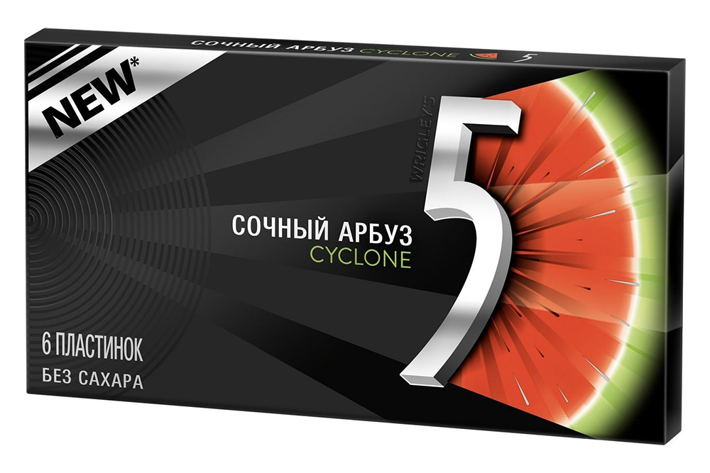 Жевательная резинка Ригли Файв Сочный арбуз 15,6г