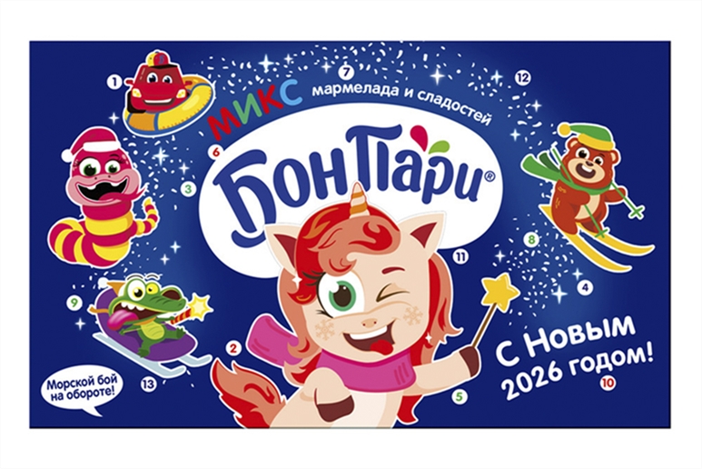 Новогодний комплект Бон Пари Адвент календарь 427г
