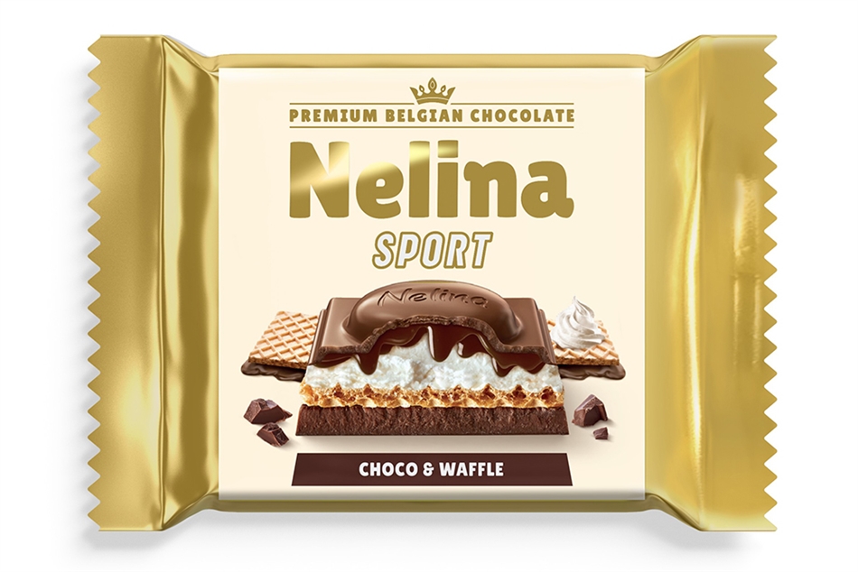 Шоколад Неллина Премиум мол с начинкой из фундук вафля 55г