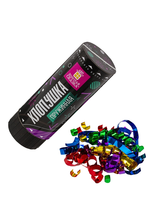 Хлопушка ЗОЛОТАЯ СКАЗКА 11см фольга