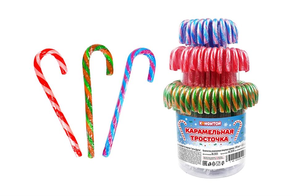 Тросточка карамельная 12г