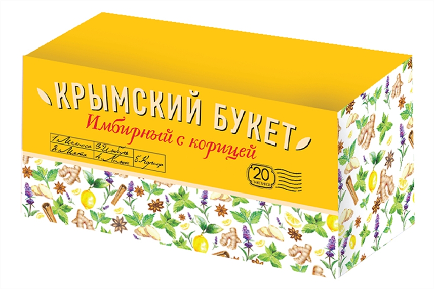 Травяная смесь Крымский букет Имбирный с корицей 20пак