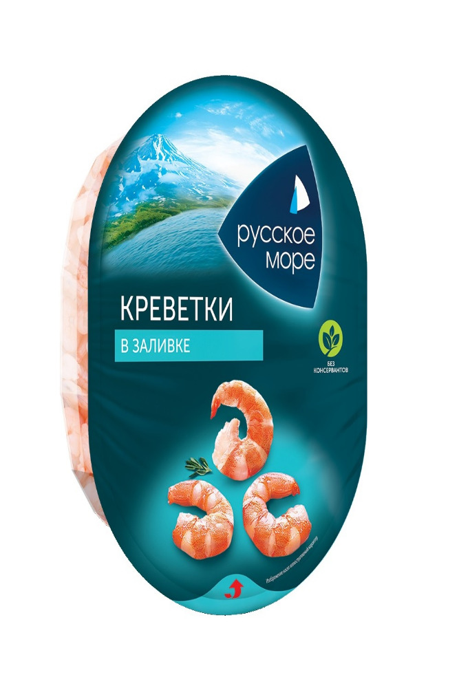 Мясо креветки Русское море в заливке 180г