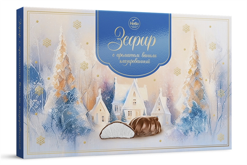 Зефир Нева с ароматом ванили глазированный 260г