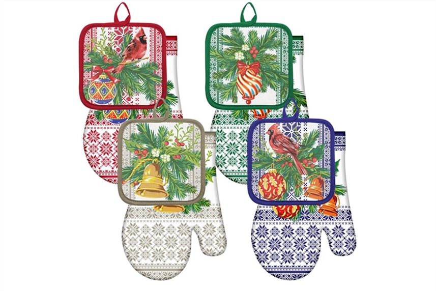 Набор прихваток Новогодние узоры