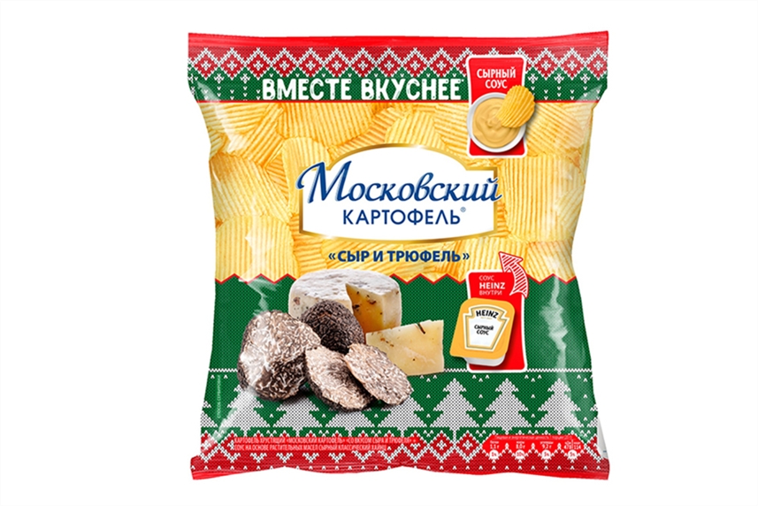 Чипсы Московский картофель сыр и трюфель+соус 84,5г