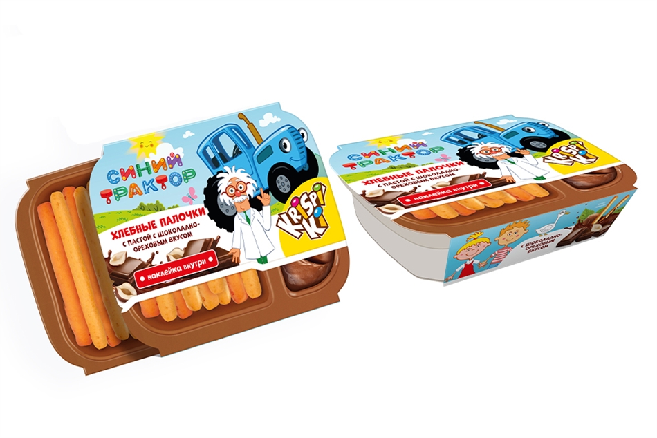 Палочки хлебные Конфитрейд с шоколадно -ореховой пастой с сюрпризом 35г