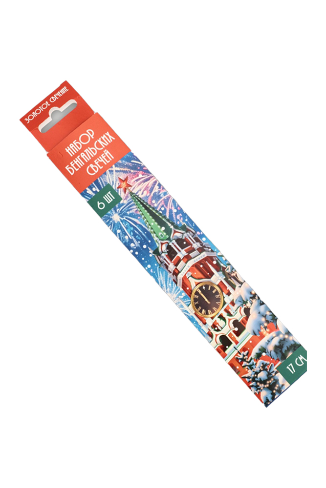 Огни бенгальские 17см 6 штук