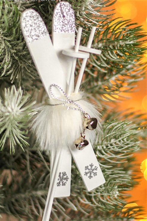 Игрушка елочная Лыжи