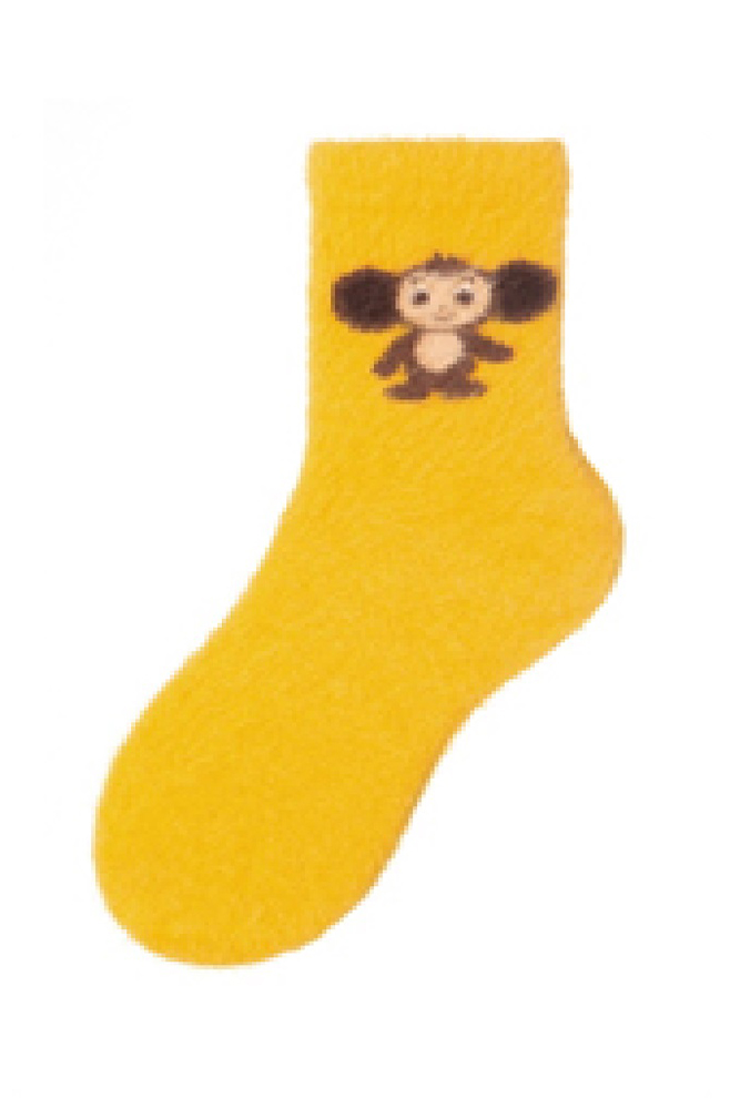 Носки женские махровые Чебурашка CHM121-3 оранжевые размер 23-25