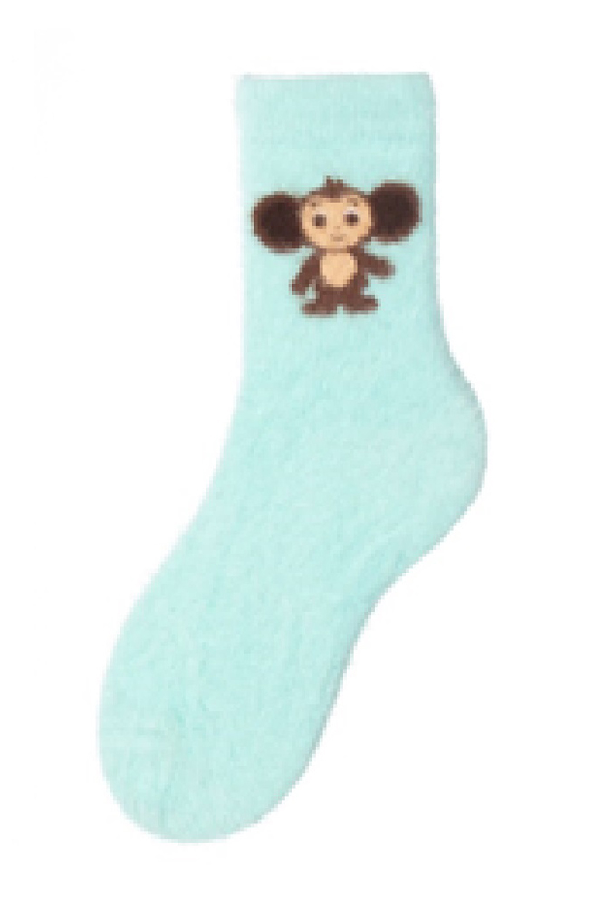 Носки женские махровые Чебурашка CHM121-6 мятный размер 23-25