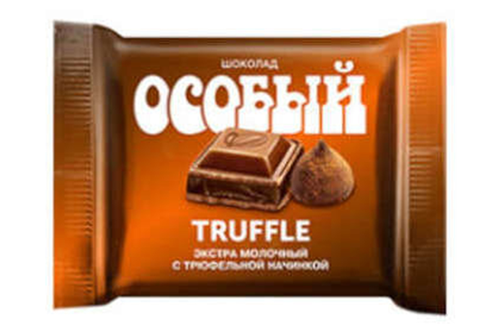 Шоколад Особый экстрамолочный с трюфельной начинкой 82г