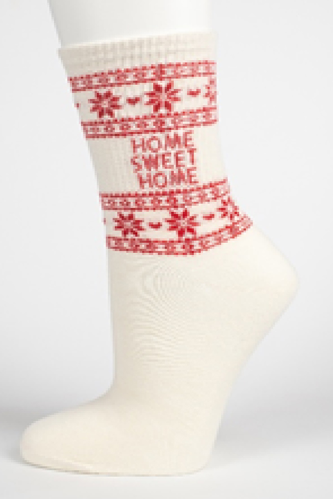 Носки женские PW922 белый/красный размер 23-25