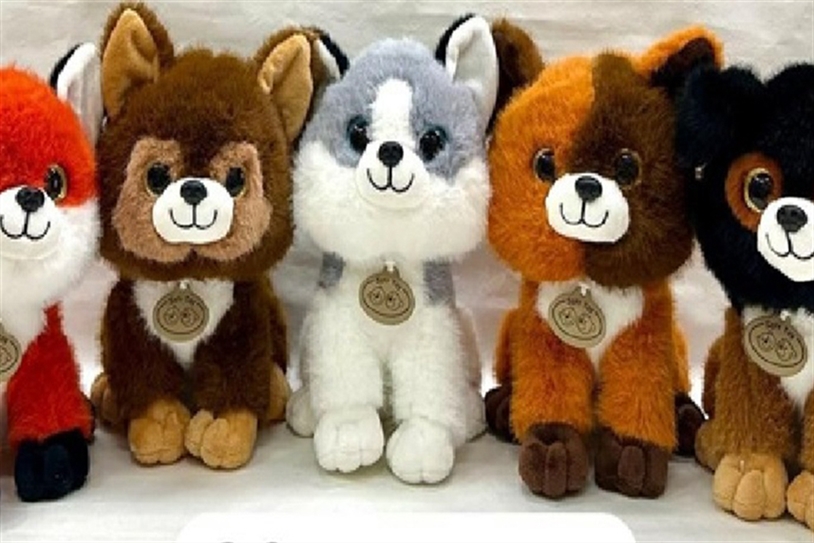 Игрушка мягкая Зверята медведь ,лиса ,волченок ,щенок ,бельчонок.18см