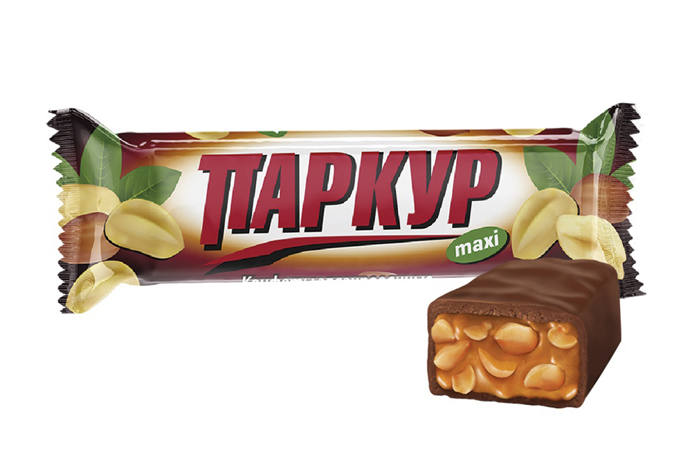 Батончик Паркур макси карамель с арахисом 50г