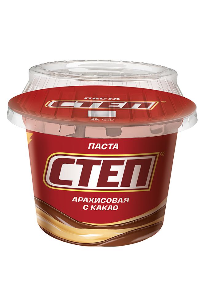 Паста Степ арахисовая с какао 220г