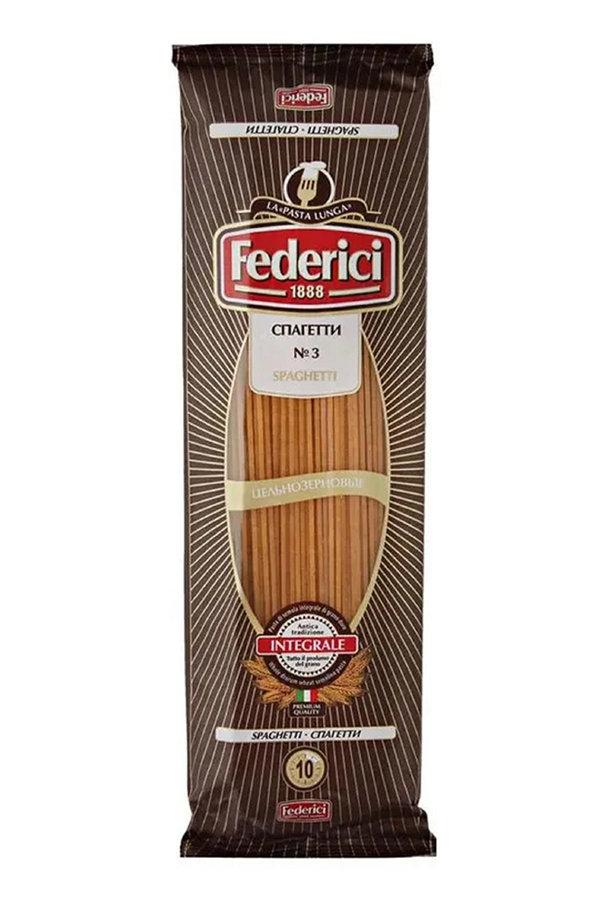 Макаронные изделия Федеричи Спагетти Интеграли №3 400г