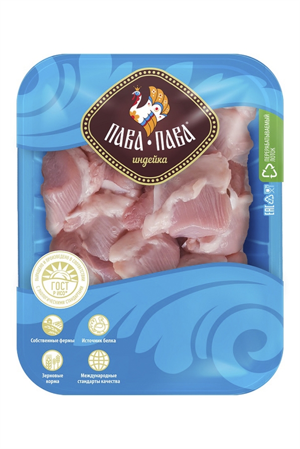 Ассорти из мяса индейки для тушения ПаваПава п/ф охлажденное 500г
